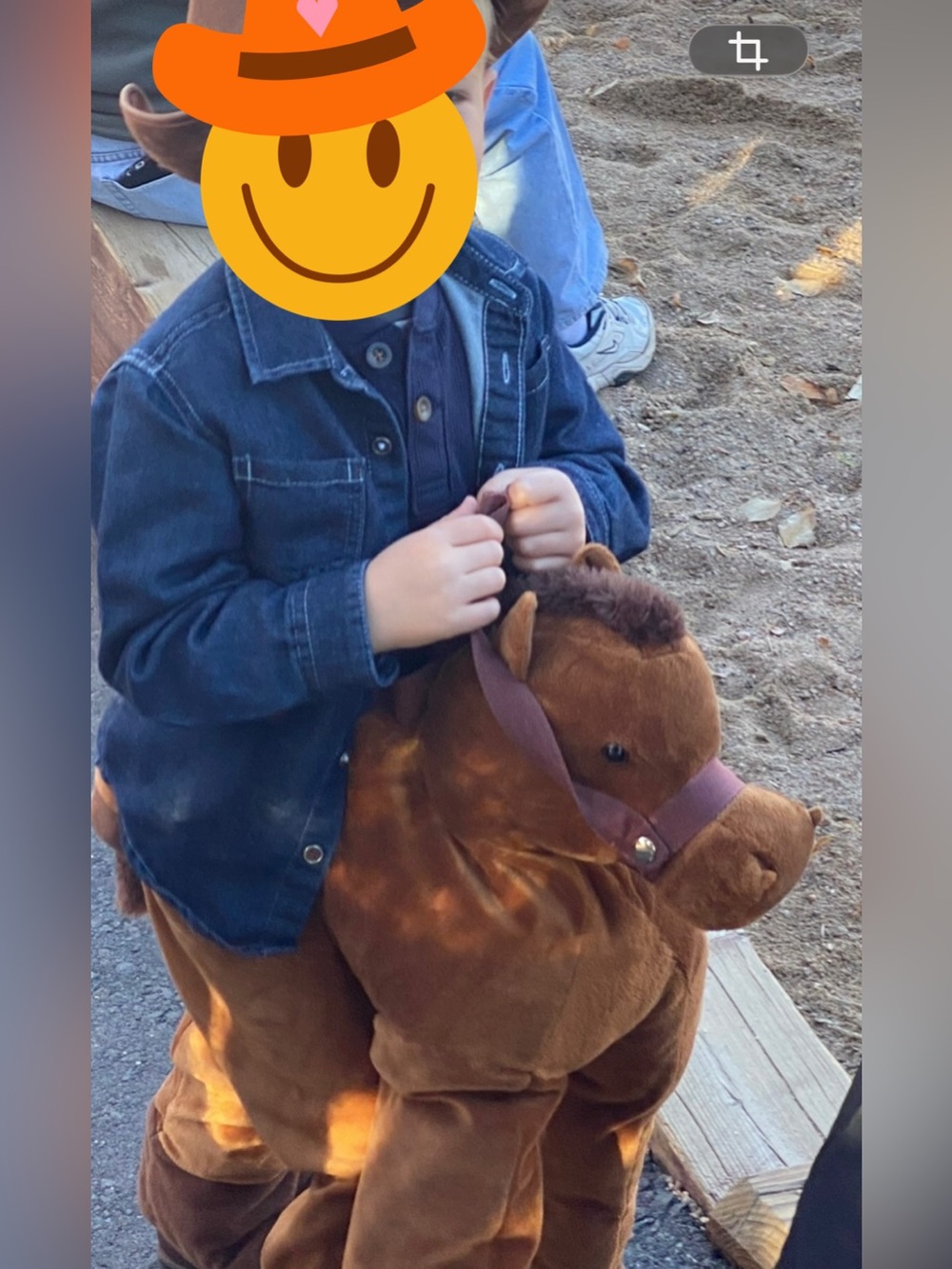 🐴 Plush Horse Costume Kids Wearable Brown Horse Halloween Costume